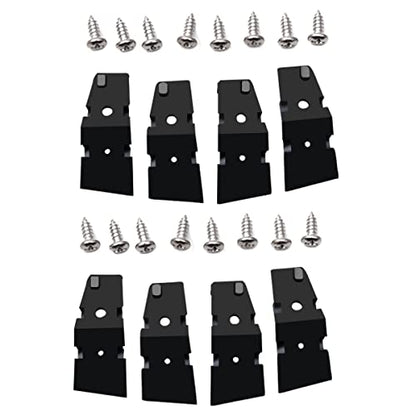 XTPTFABS Car Pull Strap 2 Door Repair Kit/Car Door Pull Strap End Caps Repair Kit Compatible with 2003-2011 Lincoln Town(4PCS total) (4) BLACK