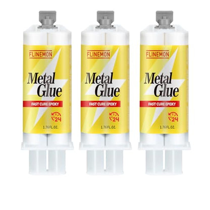 Metal Glue, 2 Part High Strength Liquid Welding Glue, Heat Resistant Repair, Metal Epoxy Weld, Heavy Duty for Welding Aluminum, Metals, Stainless Steel, Plastics, Wood - size: Metal Glue 3PCS