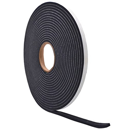WOD SSFLDFT Insulation Foam Tape Self Adhesive - 1/16 Thick x 5/8 Width - 150 feet - Made in USA Weather Stripping, HVAC, Sealing Doors, Windows, Pipes, Cooling, Sound Proof, and Air Conditioning. - size: Width: 5/8 inch
