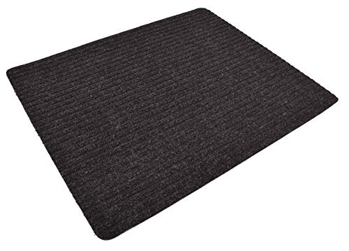 Stair Treads Collection Indoor Skid Slip Resistant Carpet Stair Tread Mat (Black, Matching Mat 24 in x 30 in) - color: Black, size: 24"x30" Landing Mat