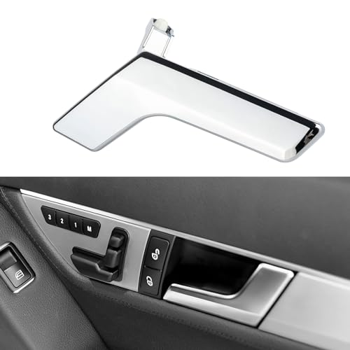 Inside Interior Door Handle Repair Kit Right Passenger Side Replacements for Mercedes-Benz C250 C280 C300 C350 C400 C63 GLK250 GLK280 GLK300 GLK350 Replaces 2047202763, 2047201271 Silver