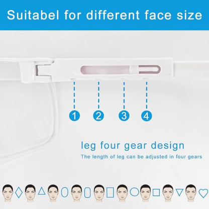 Safety Glasses Anti-fog Clear Safety Goggles Eye Protection Safety Goggles AdjustableTemples,High Transmission, Lightweight & Comfortable Lightweight Protective Glasses. - color: 5 Pcs for White