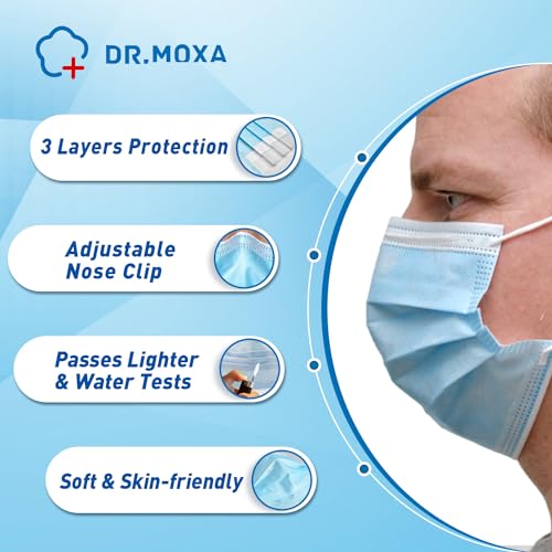 100 Pack Disposable Face Masks ASTM Level 2, Medical Grade 3 Ply Protection Face Mask for Adults - Comfortable,Soft, Breathable - style: 100 Pcs