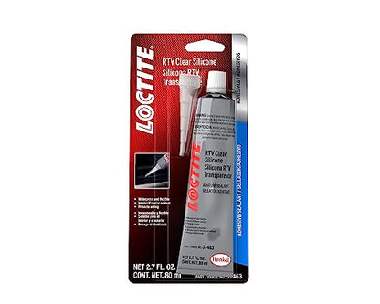 Loctite 37463 Clear RTV Silicone Adhesive/Sealant Tube - 80 ml