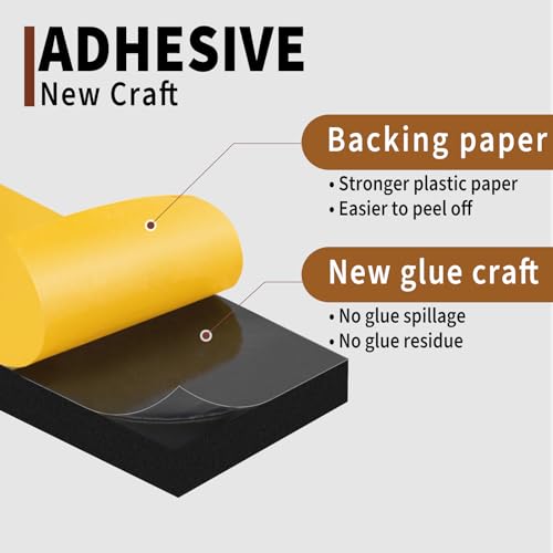 Yotache Weather Stripping (.25) 1/4 Inch Wide X 1/16 Inch Thick (New Adhesive Craft), Thin Foam Seal Gasket Tape for Window, Dashboard, Sliding Door Jamb, 65 Ft Length (2 Strips of 33 Ft Each) - size: 1/4"x1/16"x65 Ft