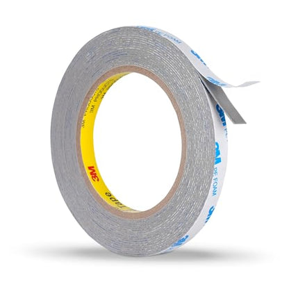3M Double Sided Foam Tape 0.39in x 20Ft Removable No Damge Double Sided Wall Tape Heavy Duty PE Foam Mounting Tape Waterproof for Hanging Pictures, Poster, Home Decor, Signs, DIY - size: 0.39" x 20Ft