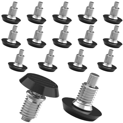 1/4" Thread Furniture/Table/Chair Feet Levelers Screw On,16 Pcs/Package Adjustable Wood Furniture Leg Levelers with 1/4-20 Threaded Inserts - size: 16Pcs With Nut