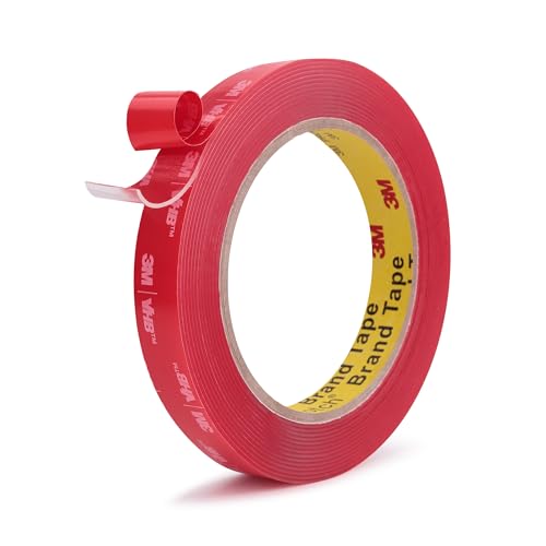 Double Sided Tape Heavy Duty Mounting Tape 0.5" x 13.8Ft Made of 3M 4910 Clear Strong Adhesive Waterproof Foam Tape for Home Office Car Decorative Materials and Trims - color: Transparent, size: 0.5" X 13.8ft