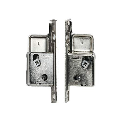 Rok Hardware Harn Impaz Drawer Box Slide Runner Left/Right Clip On Screw On Front Fixing Bracket Pair (4 Pairs, Left/Right) - style: 4 Pairs, Left/Right