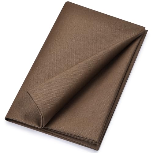 Cotton Canvas Fabric, 16oz Natural Duck Canvas Fabric Textil Medium Weight 59" Wide x 36" Lengths for Painting, Sewing, Bag, Embroidery and Crafts Projects (Coffee Brown) - color: Coffee Brown