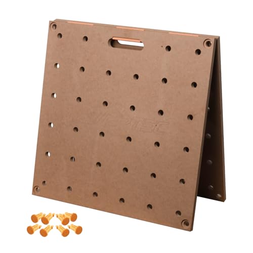 POWERTEC Arachni-Flex 24" x 48" Foldable Workbench Tabletop - Portable Work Surface with Pre-drilled Dog Holes & Quick-Insert Locks for Arachni Flex Collapsible Workstand Ideal for Woodworking (71932) - style: Tabletop - Dog Hole