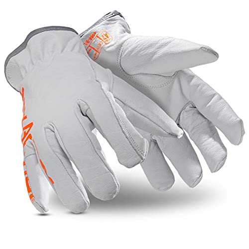 HexArmor | Traditional Style | Leather | Cut And Heat Resistant | Work Gloves | Chrome SLT ® Series 4066 - size: Large (Pack of 1)