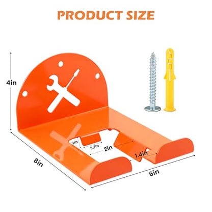 Trimmer Rack Wall Mount - Heavy Duty Wall Hanger for Grass Trimmer Garden Tools Chainsaw Hedge Trimmer 1 Pack Orange - size: 1 PACK