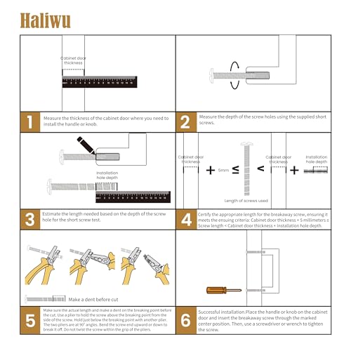 Haliwu 6 Pack 2 Inch Black and Gold Cabinet Knobs Matte Black T-bar Knobs Single Hole Hardware for Dresser and Drawer Kitchen Cupboard - color: Black and Matte Gold, size: 51mm(2 inch)