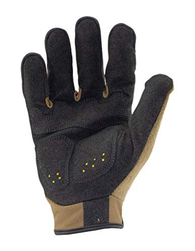 Ironclad Command Impact Work Gloves; Touch Screen Gloves Conductive Palm & Fingers, Impact Protection, Machine Washable - color: Brown, size: X-Large (Pack of 1)