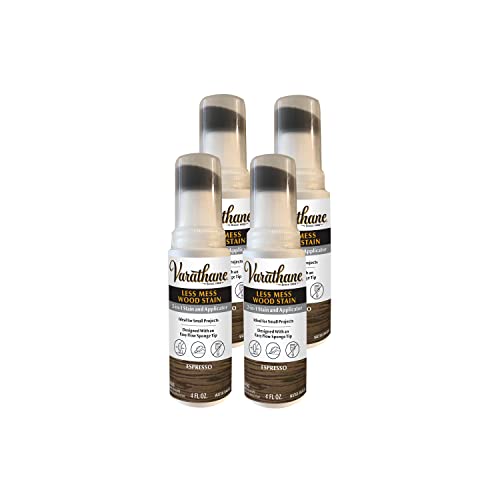 Varathane 368032-4PK Less Mess Wood Stain and Applicator, 4 oz, Espresso, 4 Pack - color: Espresso, size: 4 Ounce (Pack of 4)