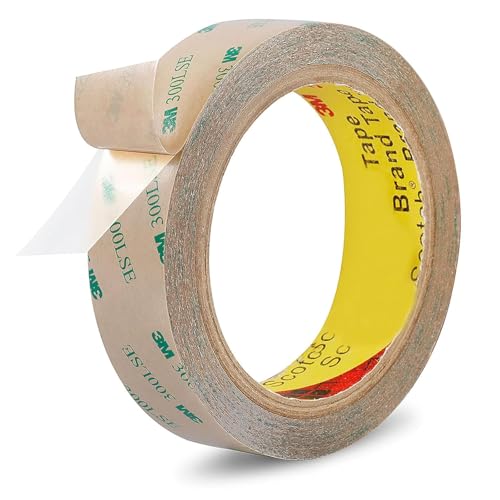 300LSE 3M Double Side Tape Heavy Duty 36ft, Clear Mounting Tape Removable for Scrapbook,Transparent Sticky Tape Picture Hanging Strips, Adhesive Tape for LED Poster Art Craft - size: 1in x 36ft