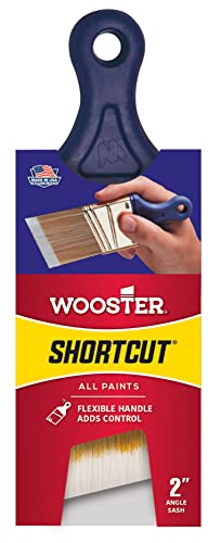 Wooster Brush Q3211-2 Shortcut Angle Sash Paintbrush, 2-Inch, White - size: Pack of 1