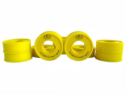 PTFE Sealant Tape 5-Pack - Gas and Drinking Water, 1/2 in x 520 in, Yellow