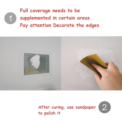 3 Pieces 7.87 Inch Drywall Repair Patch,Drywall Repair Patch Self Adhesive Drywall Patch and Fiberglass Repair Kit,Heavy Duty Dry Wall Hole Repair Patch for Drywall Plasterboard,Plaster Dent Repair