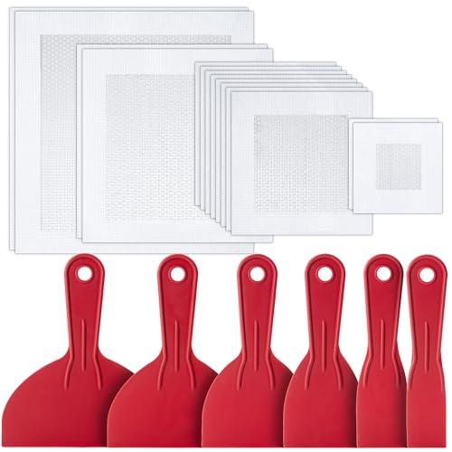 Bates- Drywall Repair Kit, 20 pcs, 2/4/6/8 Inch, Dry Wall Patch Kits, Plaster Wall Repair Patch Kit, Wall Patch Repair Kit, Drywall Hole Patch, Wall Hole Repair Kit, Drywall Patch Hole - size: 20 pcs, 2", 4", 6", 8"