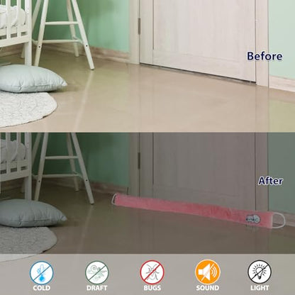 Decorative Weighted Under Door Draft Stopper 36 Inch