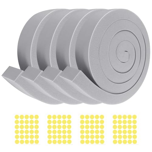 AC Window Seal Kit with Adhesive - 4Pcs Gray Foam Insulation Strips 2"x1"x6.5Ft,Air Conditioner Foam for Window Units, Energy Saving & Dustproof - size: 2''x1''x6.5ft-4pcs