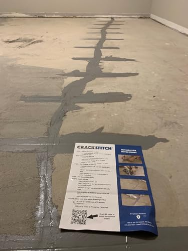 CrackStitch 15pk Concrete Crack Repair Kit|DIY Foundation Crack Repair|Basements, Garages, Pools, Floors, Wall & Block|Carbon Fiber/Kevlar Concrete Reinforcement