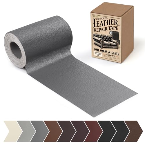Leather Repair Patch, 3 x 60In Self Adhesive Leather Repair Tape Kit for Furniture, Couch, Sofa, Office, Car Seats, Car Interior, Vinyl Repair Kit (Dark Gray) - color: Dark Gray, size: Litchi Grain 3 x 60 In