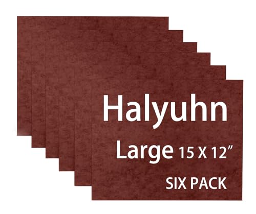 6 Pack Thick Felt Furniture Pads(Non-Adhesive), 15’’ x 12’’ Protect Pads for Furniture, 8MM Thick Square Sheets for Crafts, Cuttable Felt Furniture Pads for Hardwood Floors - color: 6 Pcs