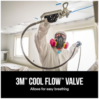3M - 65023QLHA1-C Pro MultiPurpose Respirator with Quick Latch, Medium - size: Medium