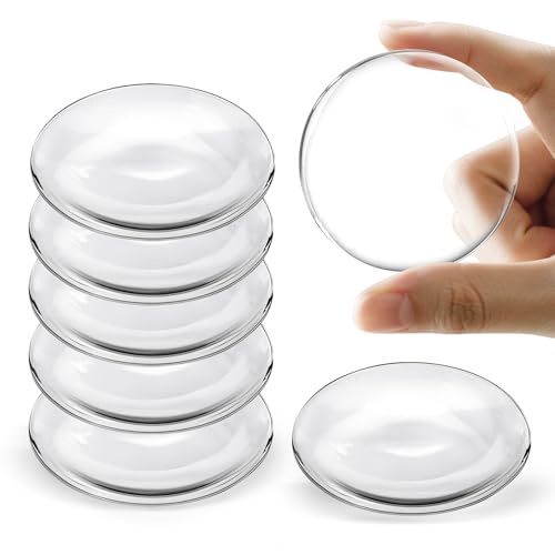 JZWBLILY Door Stoppers for Wall, Door Knob Wall Protector 2" (6-Pack), Self Adhesive Door Bumpers for Walls, Shock Absorbent Door Handle Stopper, Protects Every Wall Surface, Clear - size: Clear 2"( 6 Pack)