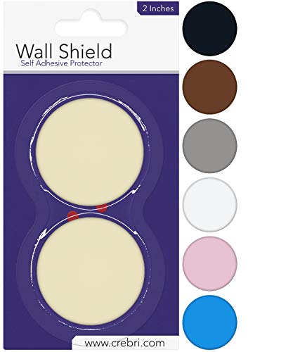 Silicone Wall Protectors from Door knobs Ivory - Self Adhesive Round Plate - Door Bumper Pads Ivory - Rubber Door Handle Bumper Guard for Door Knob, Kitchen, Office (2inch, Beige/Ivory) - color: Beige, size: 2 inches