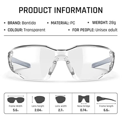 Safety Glasses Anti-Fog Lens,Adjustable Frames Eye Protection Goggles For Men Women - color: Grey
