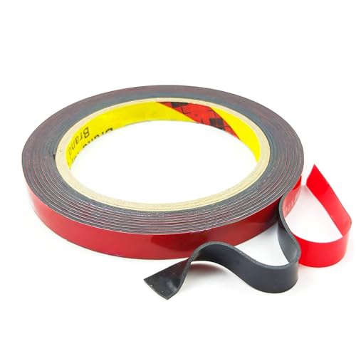 SANKA Double Sided Tape, Heavy Duty 5952 Mounting Tape, 1/2 Inch x 18 Ft, Strong Adhesive Foam Tape Waterproof Temperature Resistant for Automotive Trim, Home DIY, Office, Industrial Use - size: 1/2in*18ft