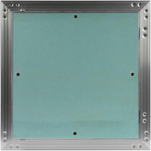 12" x 12" Waterproof Drywall Access Panel, Tileable and Paintable Ceiling and Wall Access Panel for Drywall, Wire Cover for Wall Covering Panels, Push to Open, Flush-Mount Wall Hole Cover - size: 12x12 Inch