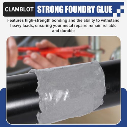 2-Pack Heavy Duty Metal Glue & Steel Epoxy - (1.76oz x 2) Waterproof Liquid Weld, Strongest Adhesive for Multiple Surfaces: Plastic, Ceramic, Pipe Leak Sealer, Cold Welding Repair Kit - size: Metal Glue + 2 PCS