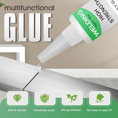 High-Strength Welding Oily Glue, Magic Glue Super Adhesive Strong & Fast Waterproof Super Glue for Metal, Wood, Ceramic, Leather, Glass, Metal, Plastic (100G) - color: 100G