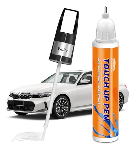 White Touch Up Paint for Car, Car Paint Scratch Repair, White Car Paint Touch Up, Auto Paint Repair Pen, Color Accurate Scratch Remover - color: Pure White