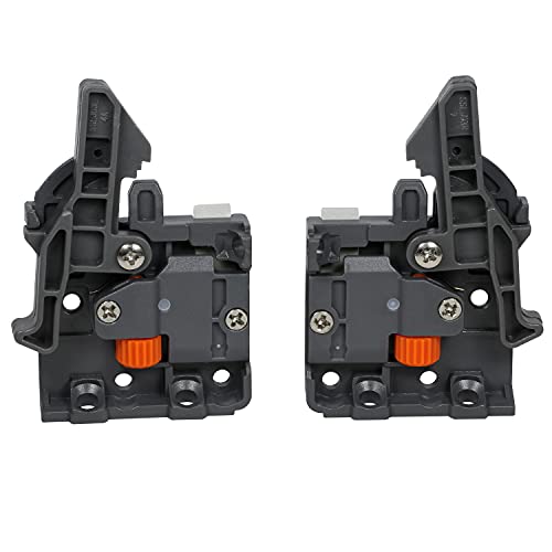 Pair of DTC Undermount Drawer Slide Plastic Front Locking Device, Grey with Screws Included