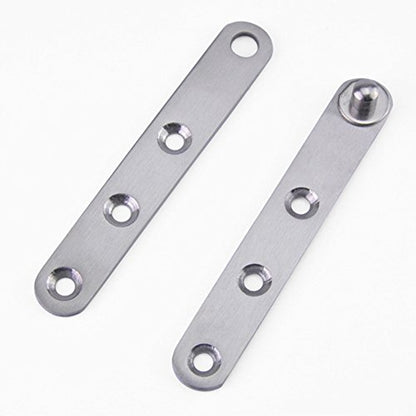 4 Piece Stainless Steel 360 Degree Rotating Concealed Hinges, Door Pivot Hinges Stainless Steel Drawer Window Door Fittings for Door Cabinets Cabinet (Small) - size: Small