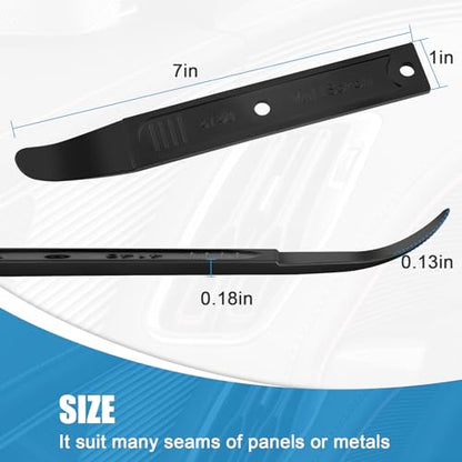 4140 Pry Tool,Pry Bar Trim Removal Tool,Pocket Pry Bar,Automotive Trim Removal Tool Kit,Aircraft Trim Removal Pry Tool,Interior and Exterior Trim Removal Kit for Planes - size: black 2pcs