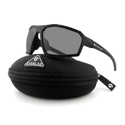 REV Amour Z87+ Safety Glasses, UV400 Impact-Resistant Sunglasses with Anti-Scratch for Work & Outdoor - color: Obsidian