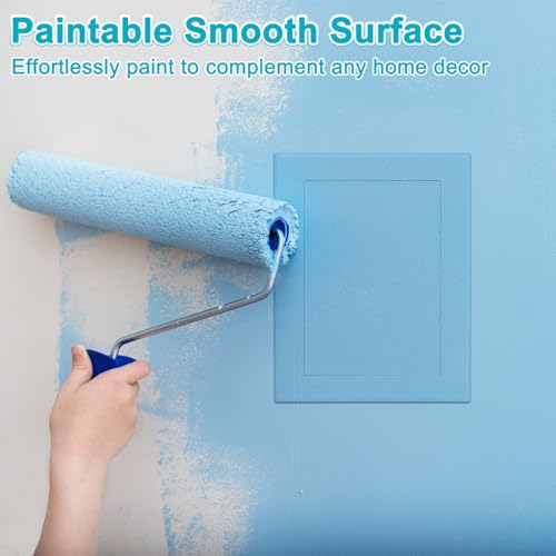 M METERXITY 2-Pack Access Panel for Drywall, 7x5 Inch Plastic Self Adhesive Wall Hole Cover Access Doors for Wiring Cable/Ceiling, Removable Plumbing Wall Panel [White, Rectangle] - color: White