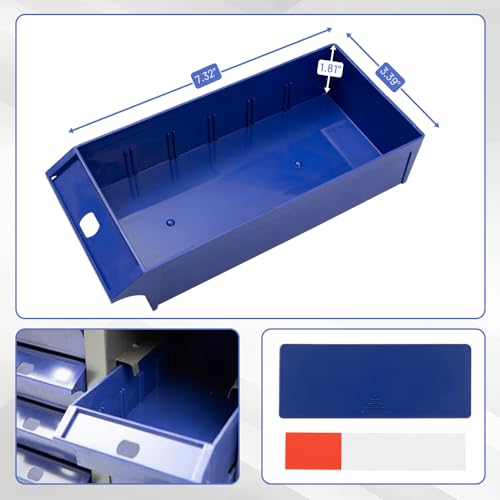 Yeeoy 40 Drawers Parts Cabinet Bolt and Nut Tool Storage Cabinet Part Cabinet Organization Shelves with ABS Material Drawer for Tool Hardware Storage, Grey - size: 40 Drawers