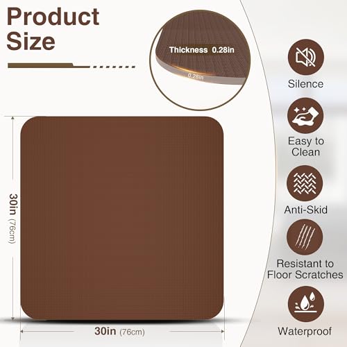Non Slip Recliner Pads For Hardwood Floors, Recliner Floor Protector Keep Recliner From Sliding, Recliner Slide Stoppers, Under Recliner Mat, Furniture Pad For Recliner, Recliner Gripper,Recliner Grip - size: Square-Brown