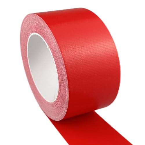 Multi-Purpose Duct Tape 3 Inch x 33 Yards, Heavy Duty, Waterproof, Great for Repairs, Packaging, Arts Crafts and DIY Projects (Red) - color: Red, size: 3 Inch