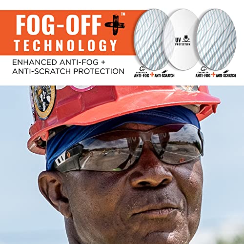 Three Dog Bakery Ergodyne Skullerz SAGA Anti Scratch Safety Glasses, Anti-Fog, ANSI z87.1, 13 Ounce (Pack of 1) - color: In/Outdoor Lens