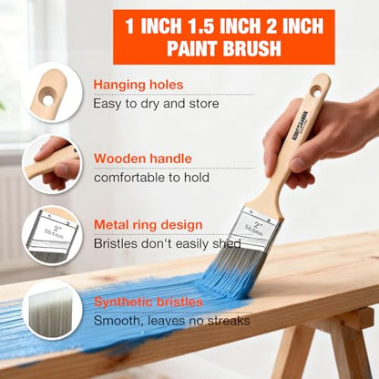 Paint Tray Set, 12 Pack Paint Tray with Liner, Paint Brush for Wall, Paint Roller Covers Liners with Wire Roller Frame for Home Improve Painting Walls, Ceilings, Trim, Siding - color: 12 Pack, 9" Paint Trays