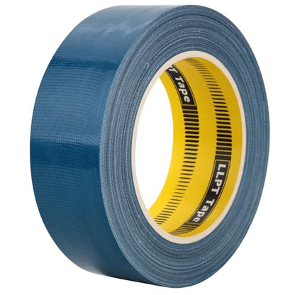 LLPT Duct Tape Premium Grade 1.6 Inches x 108 Feet x 11 Mil Easy Tear Residue Free Strong Adhesive Color Dark Blue (DT412) - color: Dark Blue